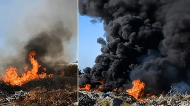 antalyada cop ve molozlarin oldugu alanda cikan yangin sonduruldu wjck8yHG