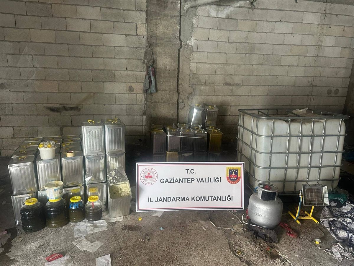 Gaziantep’te 1500 Litre Kaçak Zeytinyağı Tespit Edildi